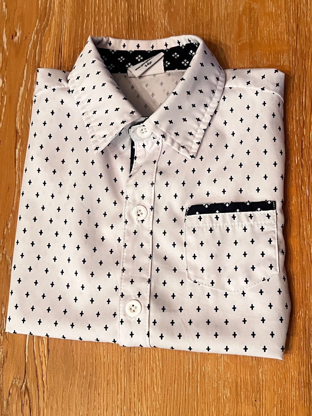 🤍♟️GEORGE’S HATS WHITE SHORT SLEEVE BUTTON DOWN SHIRT♟️🤍
